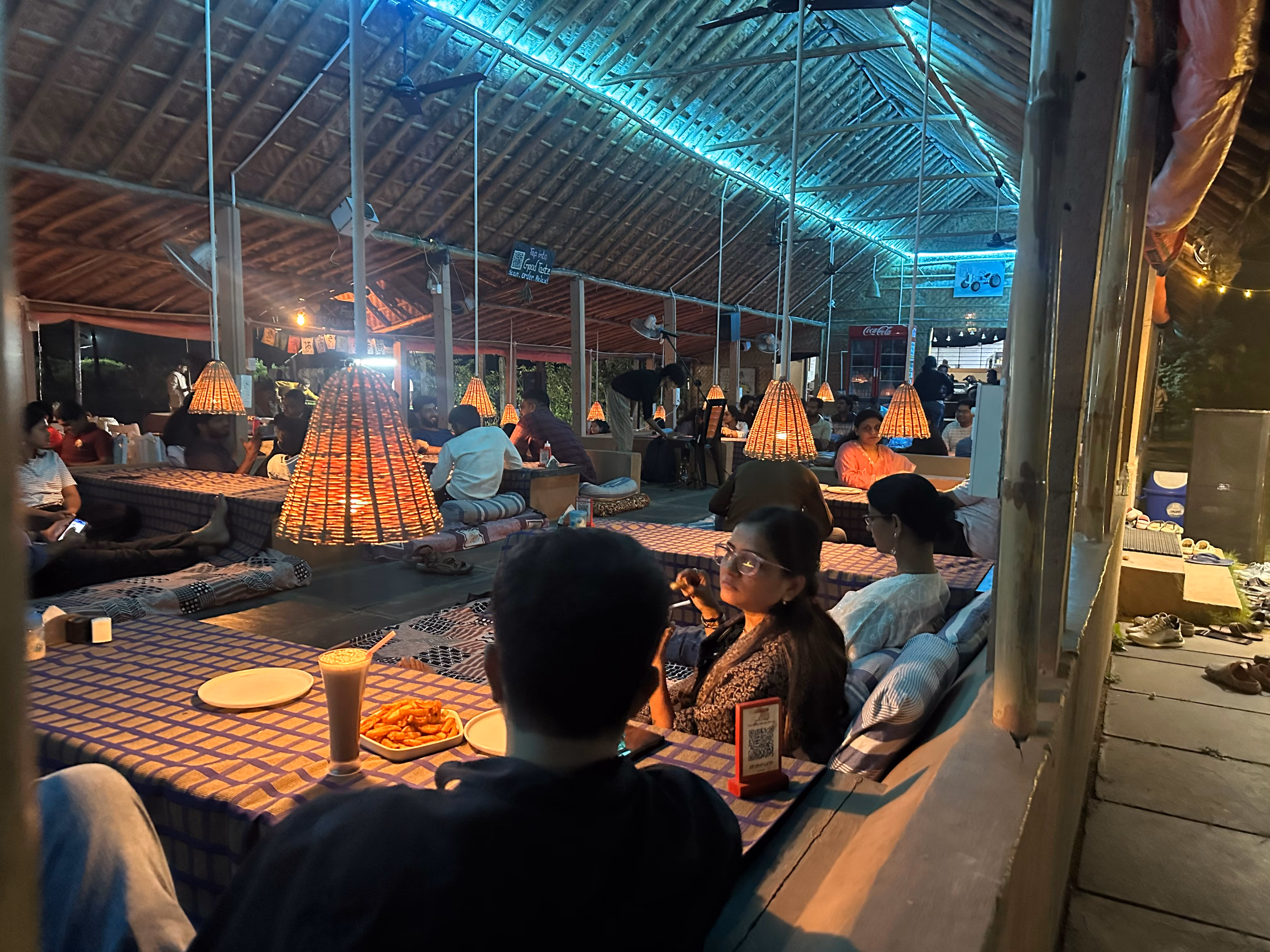 Evening networking at the resort – Hampi corporate offsite