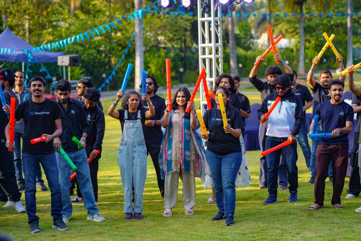 Lawn-led team building — Hampi corporate offsite