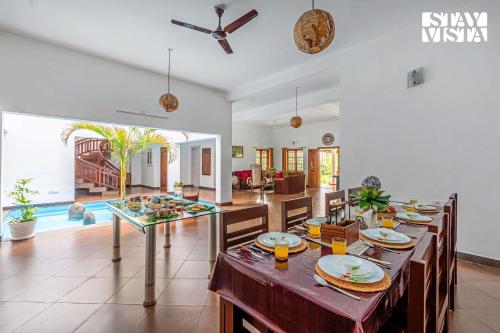 Resort pool and wellness setting in Wayanad for corporate offsite teams