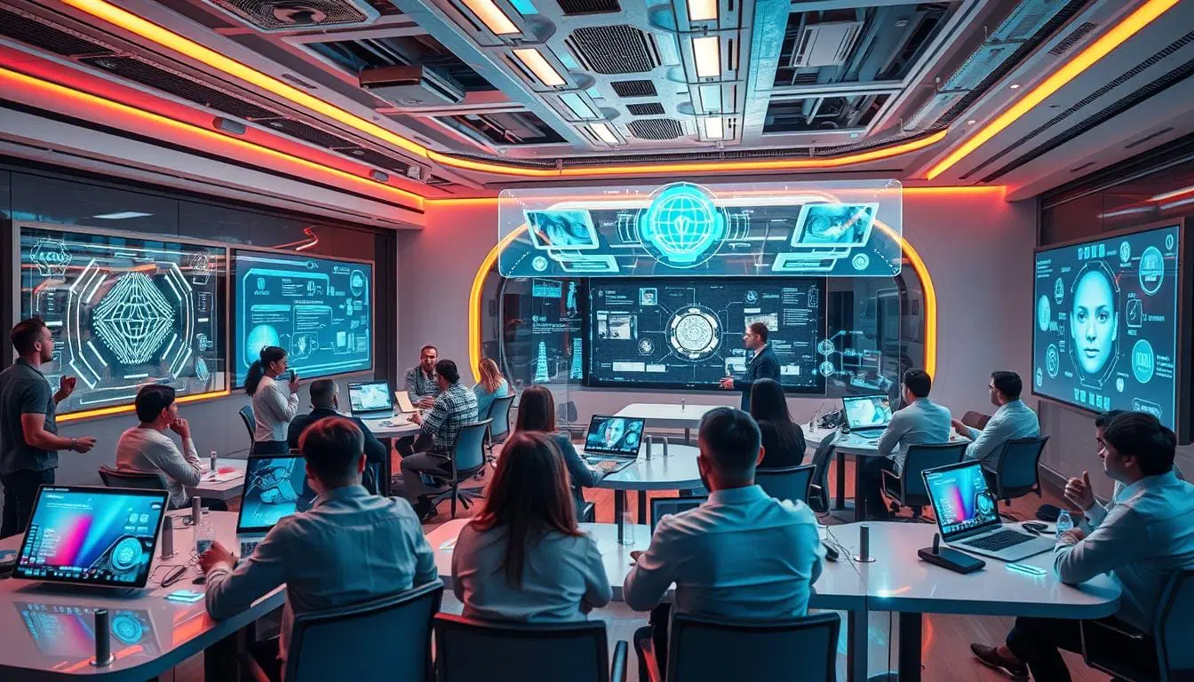 Virtual team collaboration session