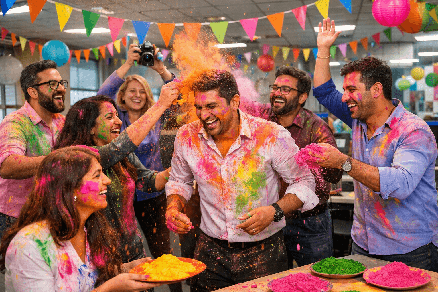 Corporate festive celebration and workplace engagement experience