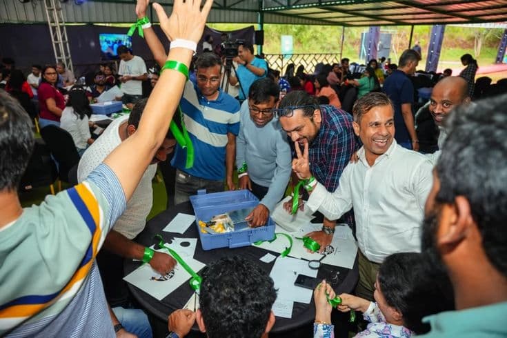 Corporate offsite gallery moment