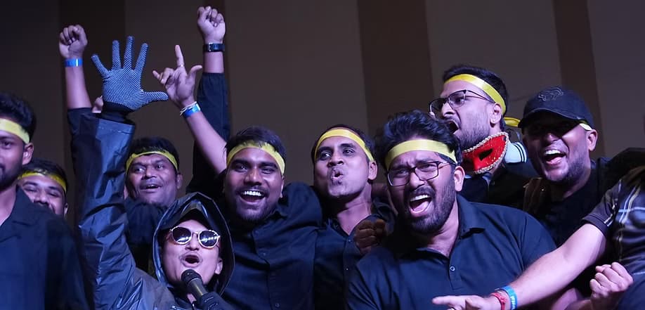 Corporate offsite engagement moment