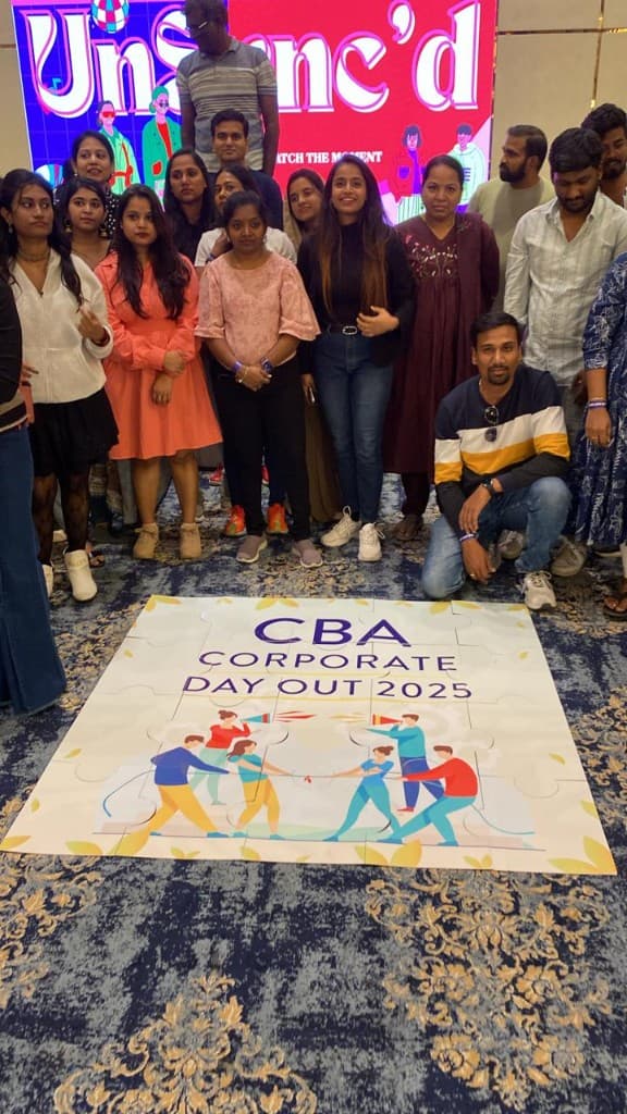 Corporate team at a structured offsite and day-out experience — explore ShowMaker corporate offsites