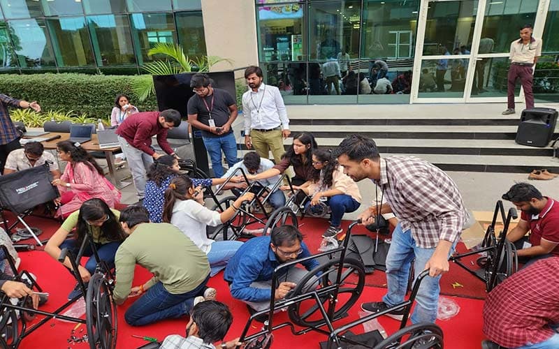 Build a Wheelchair – CSR Team Building Experience for Corporate Teams AI experience