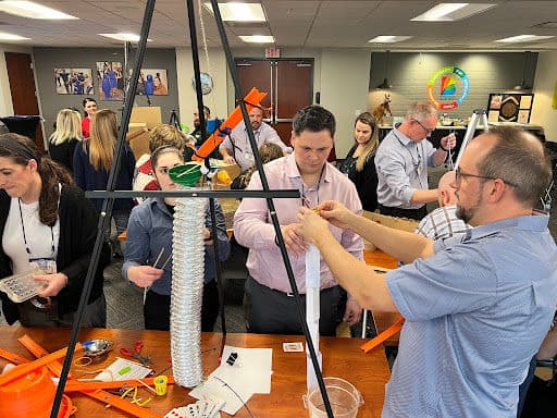 Domino Cascade Loop Team Building Activity for Corporate Teams