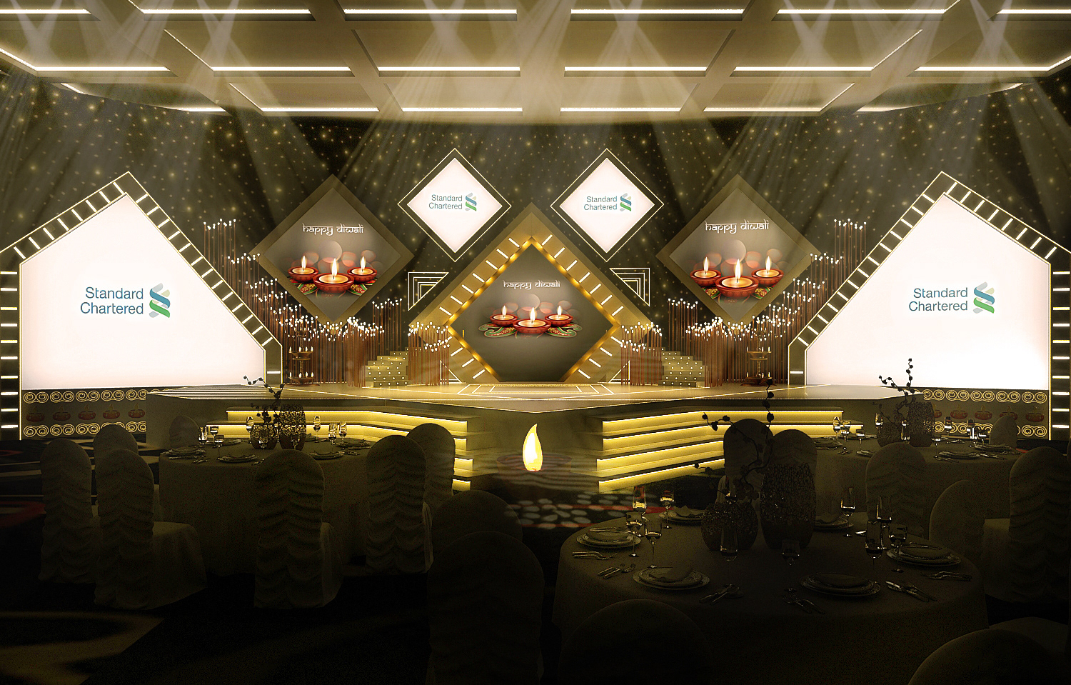 Grand Event Stage for Diwali